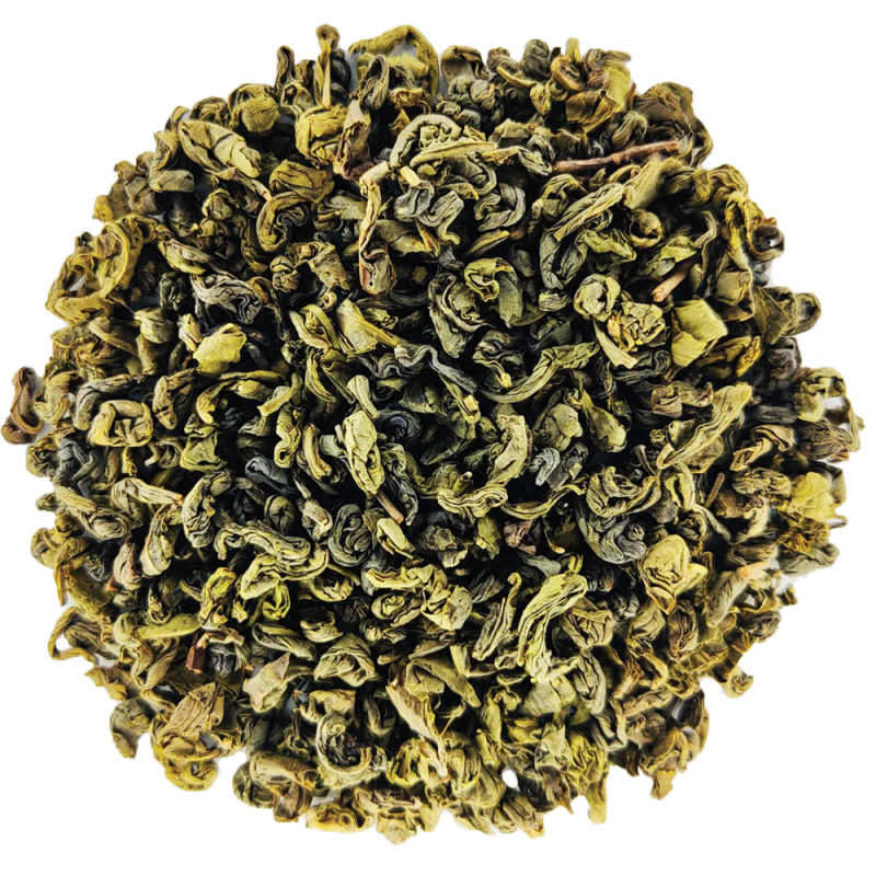 1kg en vrac de thé vert Bio Gunpowder feuilles roulées en bille