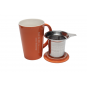 Mug avec filtre intégré de 400mL orange