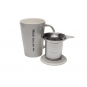 Mug avec filtre intégré de 400mL blanc