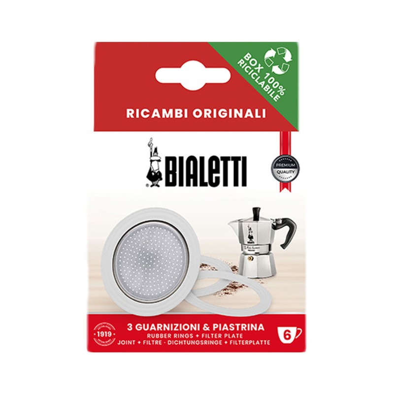 3 joints + 1 filtre Bialetti - 6 tasses - Origines Tea and Coffee